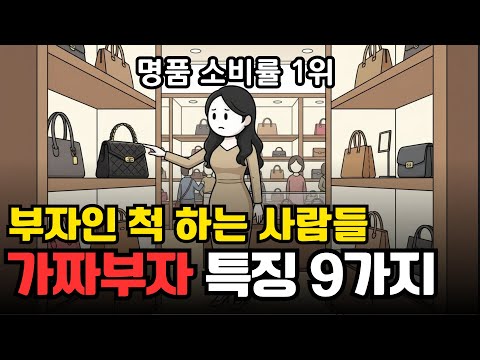 부자인 척 하는 사람 특징 9가지, 명품 소비율 1위의 한국 | 경제 애니메이션
