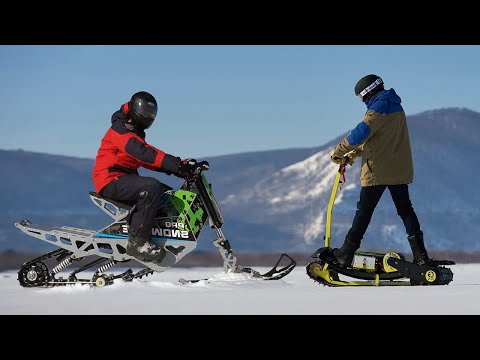 NEW Electric snowboards, sleds and snowbikes 2024 season!