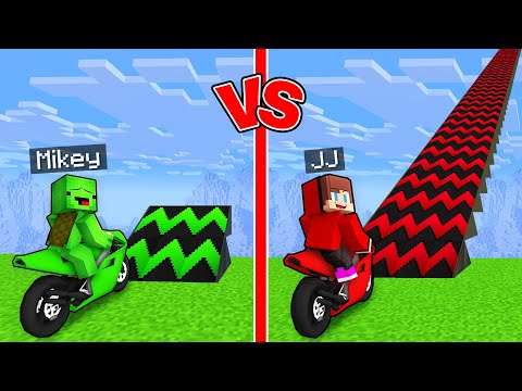 JJ and Mikey: NOOB vs PRO Trampoline Battle in Minecraft - Maizen
