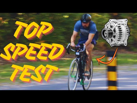 I built an e-bike with a car alternator... it actually works
