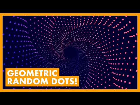 Geometric shape dot artwork in Adobe Illustrator (AMAZING TRICK!)