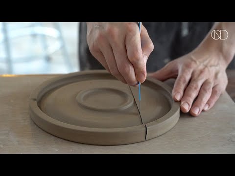 도자기 벽걸이 선반 장식 만들기 : Making a ceramic shelf on the wheel [ONDO STUDIO]