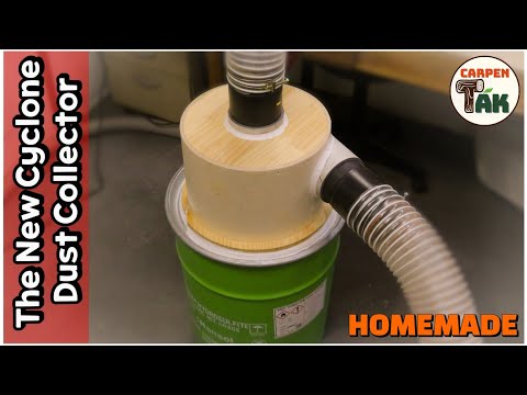 How to make a New Cyclone Dust Collector / Woodworking Essentials / Homemade / DIY