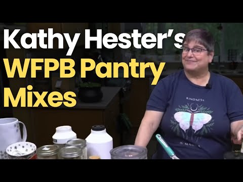 Make Dinner in Minutes with Kathy Hester’s WFPB Pantry Mixes: Mole, Tofu Scramble & Mushroom Gravy