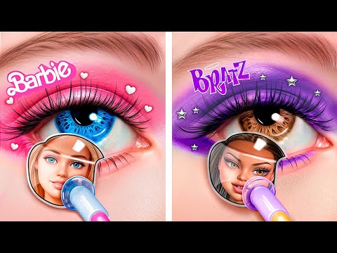 Extreme Makeover from Nerd to Popular Girl! Barbie vs Bratz!