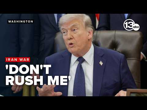 Trump says U.S. in no rush to make a deal as Iran prepares to meet with Pakistan