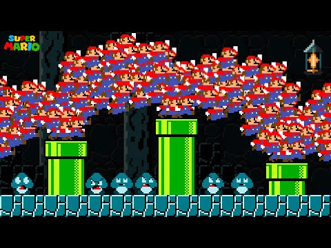 Super Mario Bros, But Mario Has 999 Clones at Once!