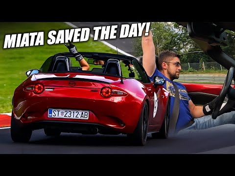 HORRIBLE DAY Fixed by a Miata! On the Nürburgring :)