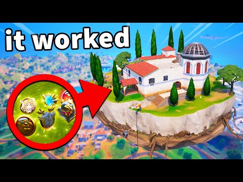 I Put MEDALLIONS on the FLOATING ISLAND