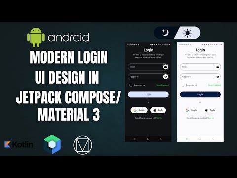 🎨 Modern Login UI Design in Android | Kotlin + Jetpack Compose + Material 3 (1-Hour Full Tutorial)