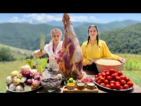 Cooking Big Cow Leg and Onions to Make Delectable Gheyme Stew