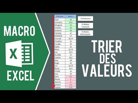 EXCEL - ENREGISTRER UNE MACRO DE TRI (Et l'associer à un bouton)