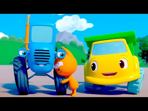 Изучаем цвета - Игры Котэ и Синего трактора - мультики для малышей