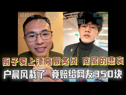 饭店厨子爱上漂亮的女服务员,怎么追?底层人无法挣脱的枷锁,真话太扎心!结局意外,户晨风认栽,竟赔给网友350块?直接现场转账?