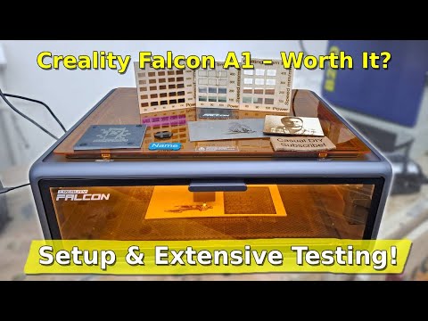 Most Compact & User Friendly Laser | Creality Falcon A1 Laser – Setup & Extensive Testing!