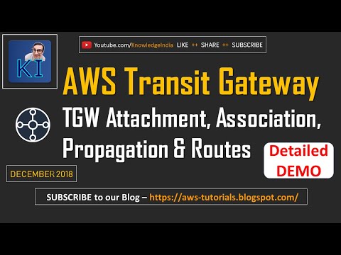 AWS Transit Gateway DEMO - TGW Attachment, Association, Propagation & Routes