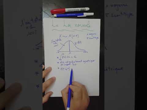 la loi de probabilité de x:  la loi normale ( أحسن شرح في youtube )