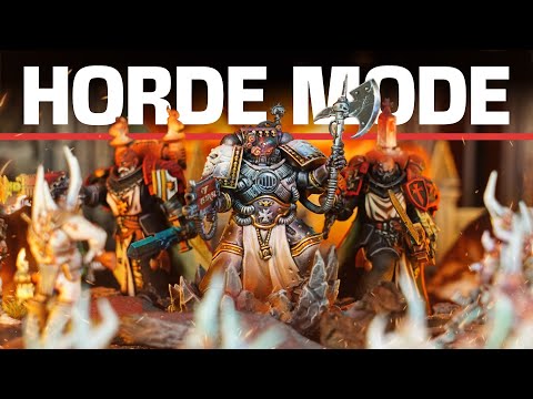 Black Templars vs Death Guard | Horde Mode Battle Report