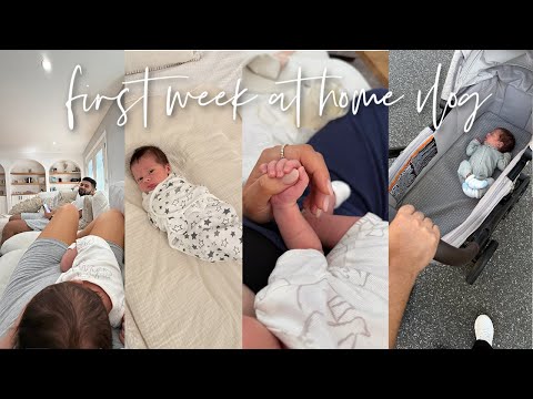 VLOG: REALISTIC FIRST WEEK AT HOME WITH A NEWBORN 🍼