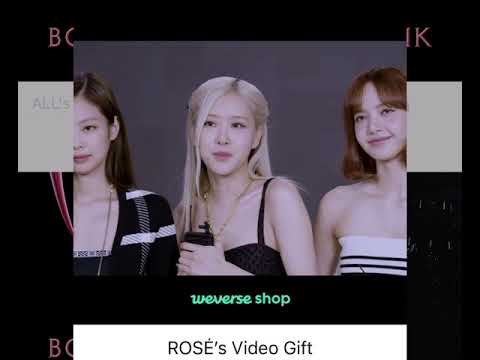 Blackpink bornpink Weverse special gift rose #blackpink #bornpinktour #rose 