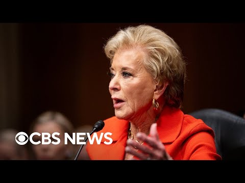 Education Secretary Linda McMahon testifies about Trump admin priorities at budget hearing
