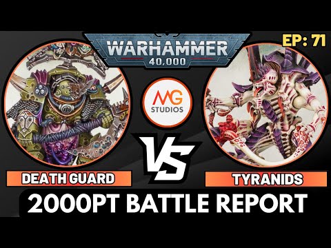 NEW Detachment Death Guard vs Tyranids 2000pts | Warhammer 40k 10th Ed Battle Report Ep71