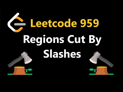 Regions Cut By Slashes - Leetcode 959 - Python