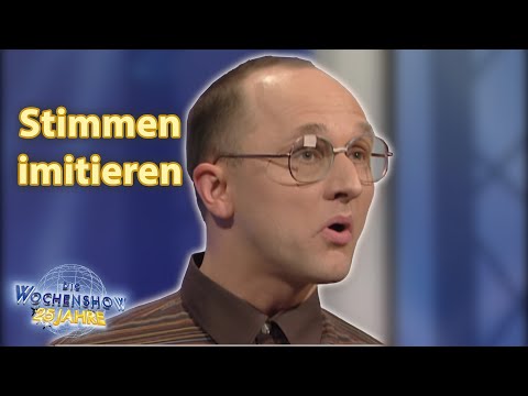 Stimmen imitieren muss gelernt sein | Wochenshow