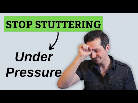 How to stop stuttering UNDER PRESSURE (The "SSSH" Technique)