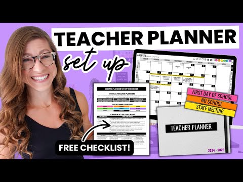 Set Up My Digital Teacher Planner With Me! | Falling in Love With Teaching Again VLOG 5