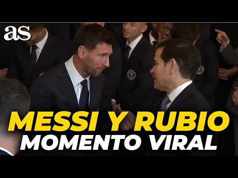 El MOMENTAZO entre MARCO RUBIO y LIONEL MESSI en la Casa Blanca