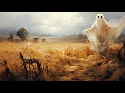 Ghost halloween TV art for Samsung Frame TV | screensaver for computer/ Smart TV | fall ambience art