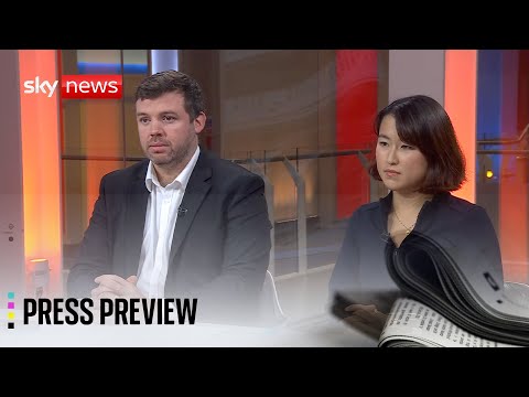 Sky News Press Preview | Thursday 30 October 2025 | Liam Thorp and Cindy Yu