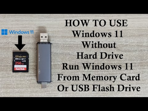 How to use Windows on your PC without Hard Drive | Run Windows from Memory Card or USB Pen Drive |