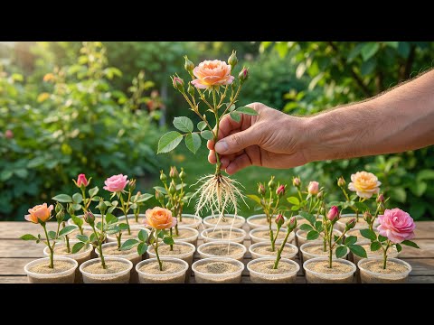 Stick roses in sand! They'll take root like crazy - a simple method.