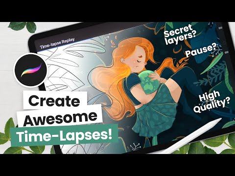 Record high-quality TIME-LAPSES in Procreate | 4K, Secret Layers, Pause 😱 | Procreate 101
