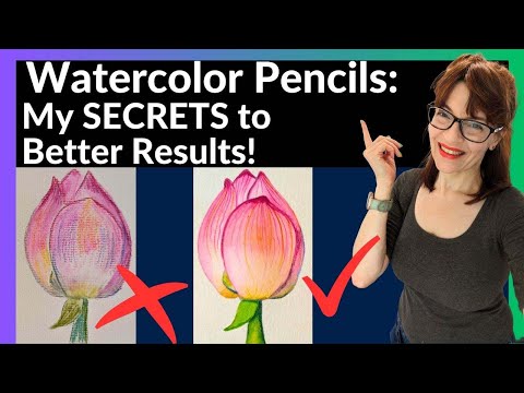 Watercolor Pencils - My SECRETS to Better, Smoother Results