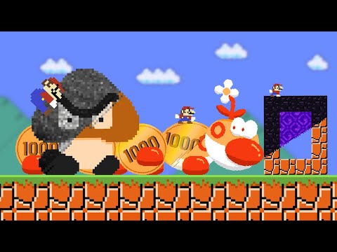 When everything Mario touches turns to Coins, Obsidian, Stone (AND MORE!)