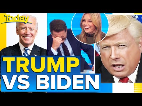 Trump and Biden impersonators have hosts in stitches | Today Show Australia