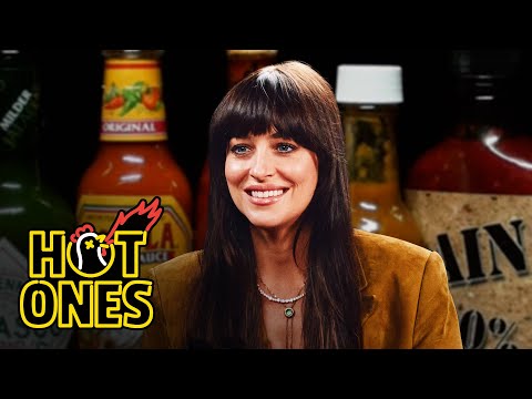 Dakota Johnson Is Not Okay While Eating Spicy Wings | Hot Ones