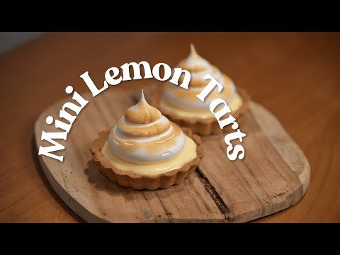 Mini Lemon Tarts with Italian Meringue | Easy Bakery-Style Dessert Recipe