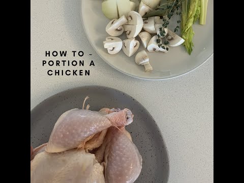 How to portion a whole chicken