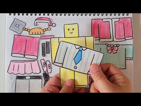 🎀paperdiy🎀  Roblox Paper Doll 🔲 로블록스 종이인형 놀이 