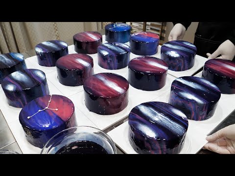 overwhelming visual! making korean best mousse cake top3 - korean street food