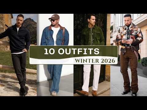 10 Latest Outfits for Men | Winter 2026 Fashion