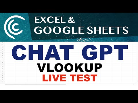 VLOOKUP with CHAT GPT in Excel & Google Sheets - Live Stream