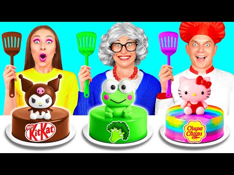 Εγώ εναντίον Γιαγιά Μαγείρεμα Challenge | Νόστιμα Κουζίνας Hacks