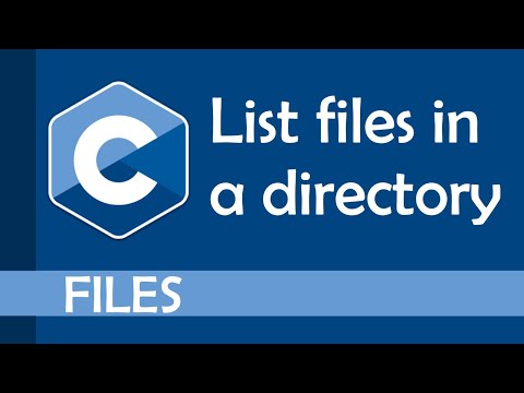 List files in a directory (recursively too!)