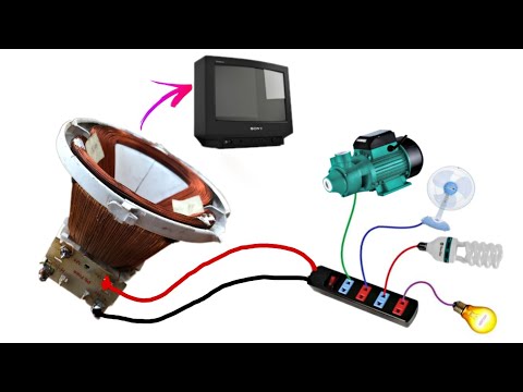 I turn TV deflection into a powerful 220v generator