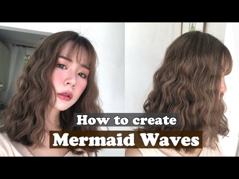 HOW TO ม้วนลอน Mermaid ง่ายๆด้วยเครื่องม้วนผมธรรมดา l Frennicha